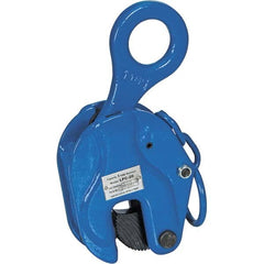 Vestil - 2,000 Lbs. Load Capacity Positive Locking Plate Clamp - 0.8 Inch Max Thickness, 2-1/4 Inch Throat Depth and 1.9 Inch Bale Opening - Exact Tooling