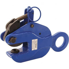 Vestil - 6,000 Lbs. Load Capacity Positive Locking Plate Clamp - 1-1/2 Inch Max Thickness, 3-1/4 Inch Throat Depth and 1.9 Inch Bale Opening - Exact Tooling