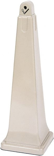 Rubbermaid - 0.85 Gal Plastic Cigarette & Cigar Receptacle - 12-1/4" Wide x 39-7/16" High - Exact Tooling