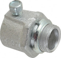 Cooper Crouse-Hinds - 1/2" Trade, Malleable Iron Set Screw Straight Rigid/Intermediate (IMC) Conduit Connector - Noninsulated - Exact Tooling