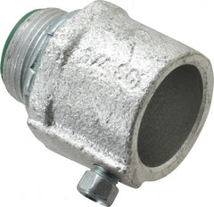 Cooper Crouse-Hinds - 3/4" Trade, Malleable Iron Set Screw Straight Rigid/Intermediate (IMC) Conduit Connector - Insulated - Exact Tooling