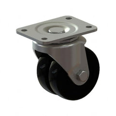 E.R. Wagner - 3" Diam x 3-7/8" OAH Standard Caster - 3-7/8 Inch Overall Height, For Medium Duty - Exact Tooling