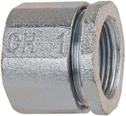 Cooper Crouse-Hinds - 1" Trade, Malleable Iron Threaded Rigid/Intermediate (IMC) Conduit Coupling - Noninsulated - Exact Tooling