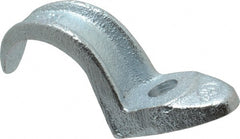 Cooper Crouse-Hinds - 1-1/2" Pipe, Malleable Iron, Conduit Clamp - 1 Mounting Hole - Exact Tooling