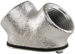 Cooper Crouse-Hinds - 3/4" Trade, Malleable Iron Threaded Angled Rigid/Intermediate (IMC) Conduit Elbow - Insulated - Exact Tooling