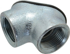 Cooper Crouse-Hinds - 1" Trade, Malleable Iron Threaded Angled Rigid/Intermediate (IMC) Conduit Elbow - Insulated - Exact Tooling