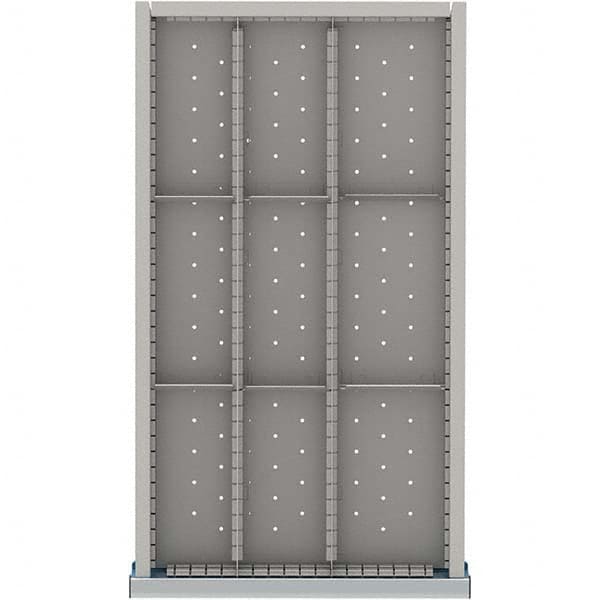 LISTA - 9-Compartment Drawer Divider Layout for 3.15" High Drawers - Exact Tooling