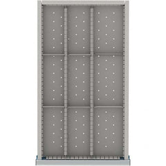 LISTA - 9-Compartment Drawer Divider Layout for 3.15" High Drawers - Exact Tooling