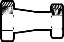 VNE - 2 x 1-1/2" Bevel Seat Style Sanitary Stainless Steel Pipe Concentric Reducer - Exact Tooling