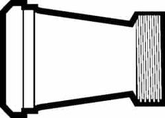 VNE - 2-1/2 x 2" Bevel Seat Style Sanitary Stainless Steel Pipe Concentric Reducer - Exact Tooling