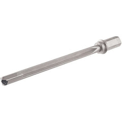 Iscar - 420mm Max Drill Depth, 15xD, 27mm Diam, Indexable Insert Drill - 1 Insert, 40mm Shank Diam, Weldon Flat Shank - Exact Tooling