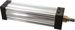 Parker - 10" Stroke x 3-1/4" Bore Double Acting Air Cylinder - 1/2 Port, 3/4-16 Rod Thread, 250 Max psi, -10 to 165°F - Exact Tooling