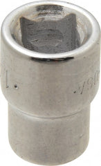 SK - 3/8" Drive, 1/4" Socket, Female Pipe Plug Socket - 4 Points, 1" OAL - Exact Tooling