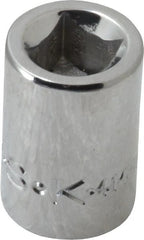 SK - 3/8" Drive, 11/32" Socket, Female Pipe Plug Socket - 4 Points, 1" OAL - Exact Tooling