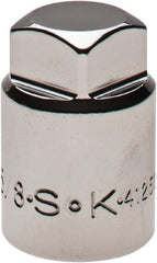 SK - 1/2" Drive, 5/8" Socket, Male Pipe Plug Socket - 4 Points, 1-3/8" OAL - Exact Tooling