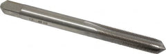 Interstate - #12-48 UNS 3B 4 Flute Bright Finish High Speed Steel Straight Flute Standard Hand Tap - Plug, Right Hand Thread, 2-3/8" OAL, H2 Limit, Oversize - Exact Tooling