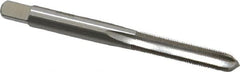 Interstate - #12-56 UNS 3B 4 Flute Bright Finish High Speed Steel Straight Flute Standard Hand Tap - Plug, Right Hand Thread, 2-3/8" OAL, H2 Limit, Oversize - Exact Tooling