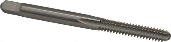 Interstate - 3/16-24 UNS 3B 4 Flute Bright Finish High Speed Steel Straight Flute Standard Hand Tap - Bottoming, Right Hand Thread, 2-3/8" OAL, H3 Limit, Oversize - Exact Tooling