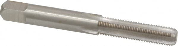 Interstate - 9/32-40 UNS 3B 4 Flute Bright Finish High Speed Steel Straight Flute Standard Hand Tap - Bottoming, Right Hand Thread, 2-23/32" OAL, H2 Limit, Oversize - Exact Tooling