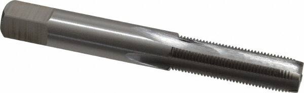 Interstate - 11/32-32 UNS 3B 4 Flute Bright Finish High Speed Steel Straight Flute Standard Hand Tap - Plug, Right Hand Thread, 2-15/16" OAL, H3 Limit, Oversize - Exact Tooling