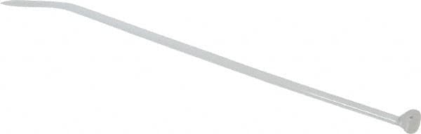 Thomas & Betts - 5-1/2" Long Natural (Color) Nylon Standard Cable Tie - 40 Lb Tensile Strength, 1.31mm Thick, 1-3/4" Max Bundle Diam - Exact Tooling