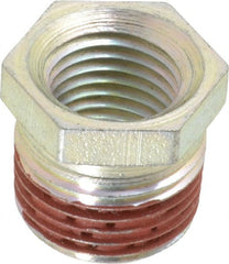 Enerpac - 3/8 Male & 1/4 Female NPTF Hydraulic Hose Bushing - 10,000 psi - Exact Tooling