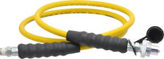 Enerpac - 1/4" Inside Diam x 3/8 NPT 6' Hydraulic Pump Hose - 10,000 psi, CH-604 Opposite End, Thermoplastic - Exact Tooling