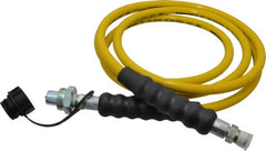 Enerpac - 1/4" Inside Diam x 3/8 NPT 10' Hydraulic Pump Hose - 10,000 psi, CH-604 Opposite End, Thermoplastic - Exact Tooling