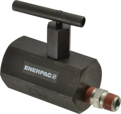 Enerpac - 3/8-18 Inlet Hydraulic Control Valve - 10,000 psi, 4" High x 2-1/4" Wide x 3-1/2" Long - Exact Tooling