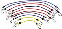 Erickson Manufacturing - Bungee Cord with S Hook - 18, 24, 30, 36" OAL, Red/Blue/Green/Yellow - Exact Tooling