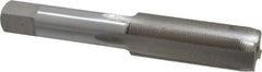 Interstate - 5/8-36 UNS 3B 4 Flute Bright Finish High Speed Steel Straight Flute Standard Hand Tap - Plug, Right Hand Thread, 3-13/16" OAL, H3 Limit, Oversize - Exact Tooling
