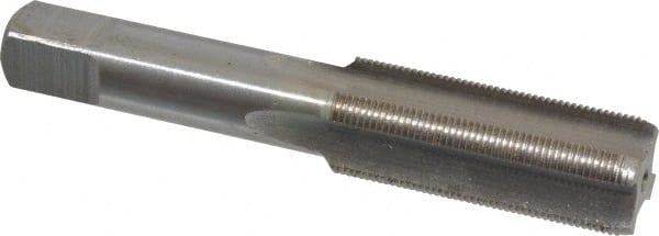 Interstate - 3/4-24 UNS 3B 4 Flute Bright Finish High Speed Steel Straight Flute Standard Hand Tap - Bottoming, Right Hand Thread, 4-1/4" OAL, H3 Limit, Oversize - Exact Tooling