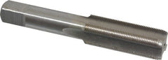 Interstate - 3/4-24 UNS 3B 4 Flute Bright Finish High Speed Steel Straight Flute Standard Hand Tap - Bottoming, Right Hand Thread, 4-1/4" OAL, H3 Limit, Oversize - Exact Tooling