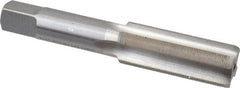 Interstate - 3/4-32 UNS 3B 4 Flute Bright Finish High Speed Steel Straight Flute Standard Hand Tap - Bottoming, Right Hand Thread, 4-1/4" OAL, H3 Limit, Oversize - Exact Tooling