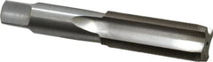 Interstate - 7/8-32 UNS 3B 4 Flute Bright Finish High Speed Steel Straight Flute Standard Hand Tap - Plug, Right Hand Thread, 4-11/16" OAL, H3 Limit, Oversize - Exact Tooling