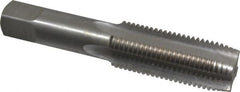 Interstate - 1-10 UNS 3B 4 Flute Bright Finish High Speed Steel Straight Flute Standard Hand Tap - Plug, Right Hand Thread, 5-1/8" OAL, H4 Limit, Oversize - Exact Tooling