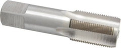 Interstate - 1-1/16 - 16 UNS 3B 4 Flute Bright Finish High Speed Steel Straight Flute Standard Hand Tap - Bottoming, Right Hand Thread, 5-1/8" OAL, H4 Limit, Oversize - Exact Tooling