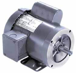 Marathon Electric - 2 Max hp, 1,725 Max RPM, Electric AC DC Motor - 115/208-230 V Input, Single Phase, 56HC Frame, 0.62" Shaft Diam - Exact Tooling