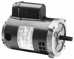 Marathon Electric - 1 Max hp, 3,450 Max RPM, Electric AC DC Motor - 115/208-230 V Input, Single Phase, 56C Frame, 0.62" Shaft Diam - Exact Tooling