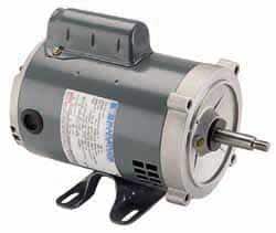Marathon Electric - 1/4 Max hp, 1,200 Max RPM, Electric AC DC Motor - 115 V Input, Single Phase, 56 Frame, 0.62" Shaft Diam - Exact Tooling