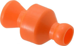 Loc-Line - 10 Piece, 1/4" ID Coolant Hose In-Line Valve - Female to Ball Connection, Acetal Copolymer Body, Unthreaded, Use with Loc-Line Modular Hose Systems - Exact Tooling