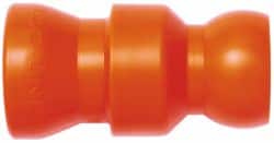 Loc-Line - 10 Piece, 1/2" ID Coolant Hose In-Line Valve - Female to Ball Connection, Acetal Copolymer Body, Unthreaded, Use with Loc-Line Modular Hose Systems - Exact Tooling