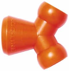 Loc-Line - 1/4" Hose Inside Diam, Coolant Hose Y-Fitting - For Use with Loc-Line Modular Hose System, 20 Pieces - Exact Tooling