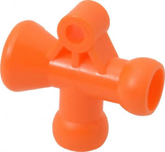 Loc-Line - 1/4" Hose Inside Diam, Coolant Hose T-Fitting - For Use with Loc-Line Modular Hose System, 20 Pieces - Exact Tooling
