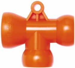 Loc-Line - 1/2" Hose Inside Diam, Coolant Hose T-Fitting - For Use with Loc-Line Modular Hose System, 20 Pieces - Exact Tooling