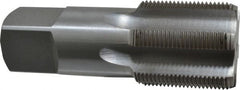 Interstate - 1-7/8 - 12 UNS 6 Flute Bright Finish High Speed Steel Straight Flute Standard Hand Tap - Bottoming, Right Hand Thread, 5" OAL, 2" Thread Length, H6 Limit, Oversize - Exact Tooling