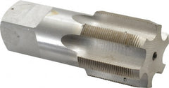 Interstate - 2-16 UNS 3B 6 Flute Bright Finish High Speed Steel Straight Flute Standard Hand Tap - Plug, Right Hand Thread, 5" OAL, H6 Limit, Oversize - Exact Tooling