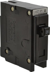 Eaton Cutler-Hammer - 20 Amp, 120/240 VAC, 24 VDC, 48 VDC, 80 VDC, 1 Pole, Plug In Miniature Circuit Breaker - Thermal Magnetic Trip, 14-4 AWG, 2-3/8 Inch Deep x 2-15/16 Inch High x 1 Inch Wide - Exact Tooling