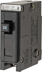 Eaton Cutler-Hammer - 30 Amp, 120/240 VAC, 24 VDC, 48 VDC, 80 VDC, 1 Pole, Plug In Miniature Circuit Breaker - Thermal Magnetic Trip, 14-4 AWG, 2-3/8 Inch Deep x 2-15/16 Inch High x 1 Inch Wide - Exact Tooling