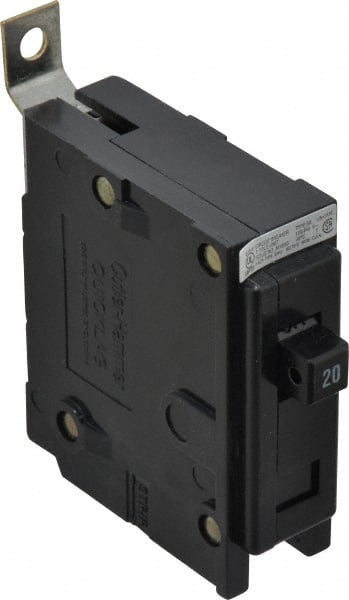 Eaton Cutler-Hammer - 20 Amp, 120/240 VAC, 24 VDC, 48 VDC, 80 VDC, 1 Pole, Bolt On Miniature Circuit Breaker - Thermal Magnetic Trip, 14-4 AWG, 2-3/8 Inch Deep x 2-15/16 Inch High x 1 Inch Wide - Exact Tooling